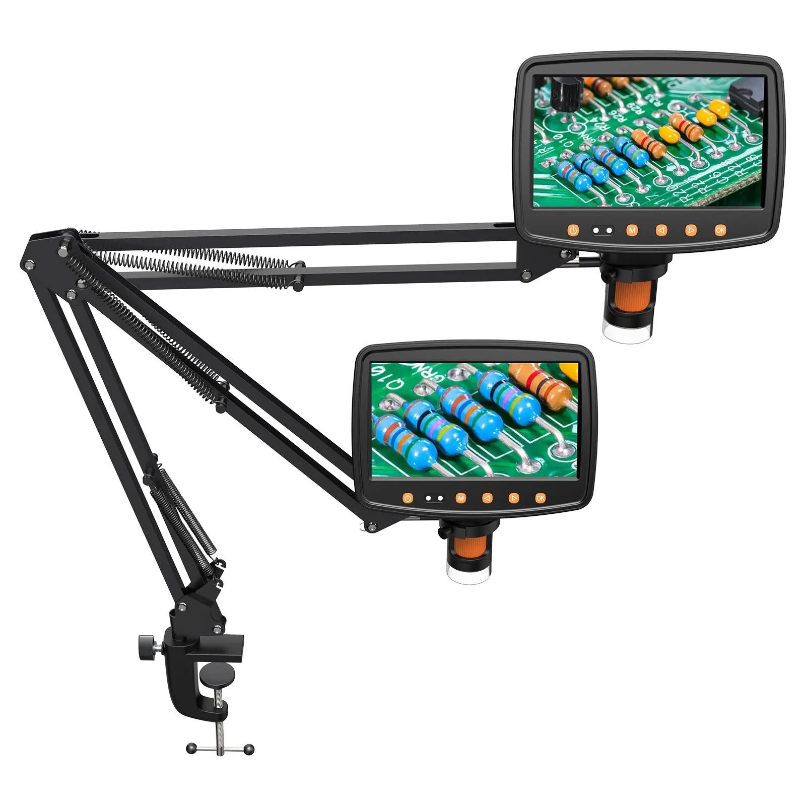 RIEVBCAU Flexible Adjustable Metal Microscope Arm Stand – Heavy Duty Cantilever Bracket