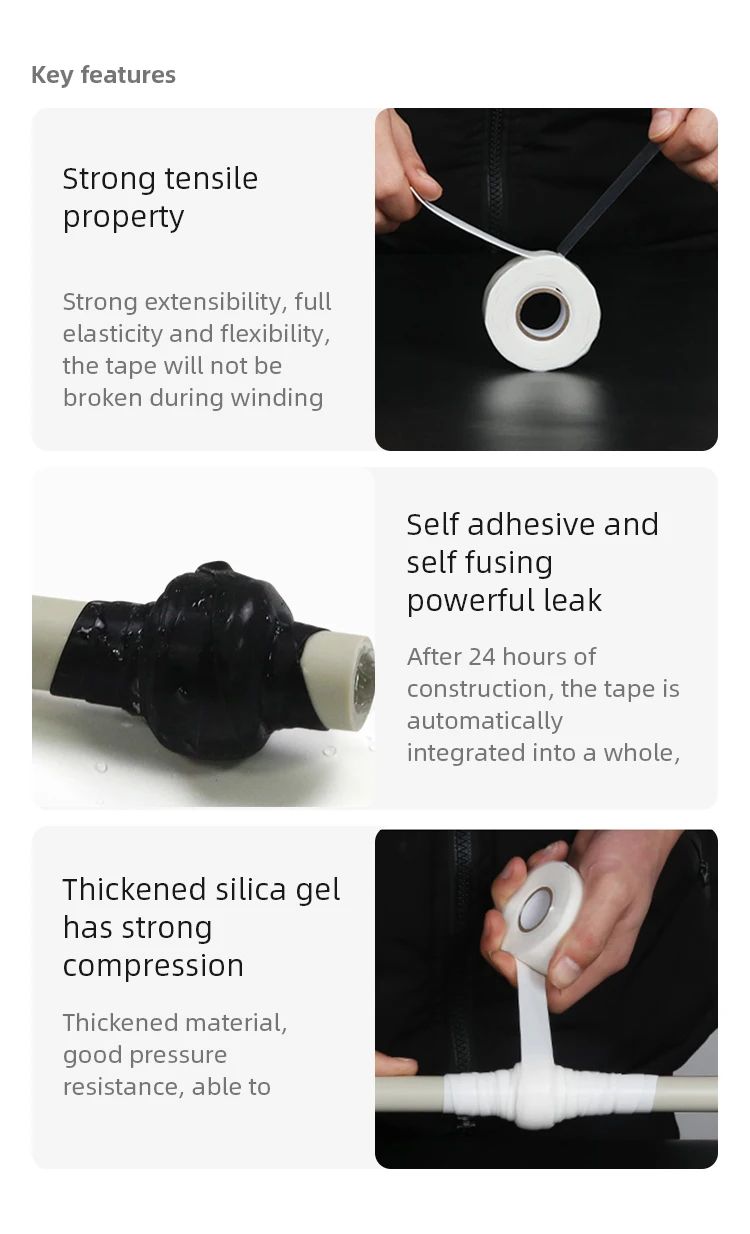 Waterproof Silicone Self Adhesive Repair Tape