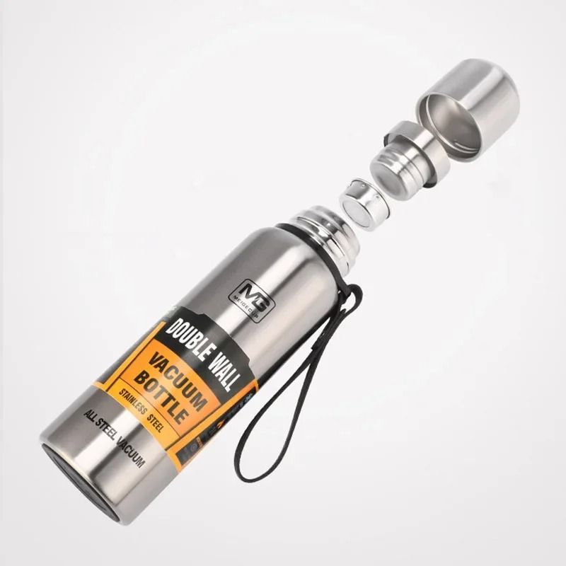 304 Stainless Steel Large Capacity Vacuum Flask Insulated Thermos Bottle With Carry Rope