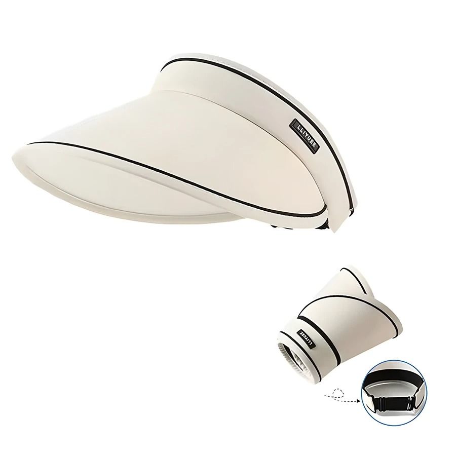 Foldable Wide Brim Summer Sun Hat Portable Hair Hoop Beach Hat for Women