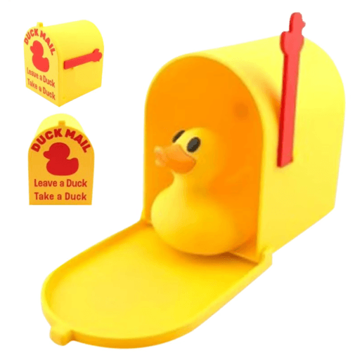 Cruising Duck Mini Mailbox Fridge Magnet for Interactive Duck Exchange