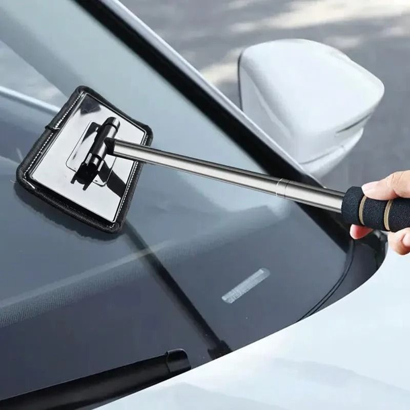 Telescopic Windshield Water Scraper Window Cleaning Brush for Car