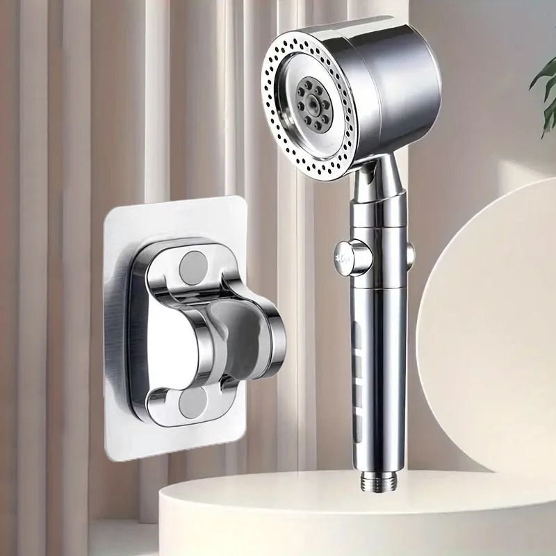 High Pressure Water Saving Handheld Shower Head with Stop Button