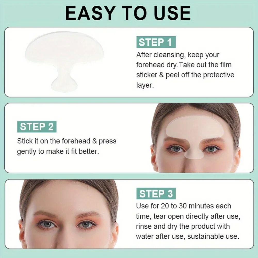 Reusable Silicone Anti Wrinkle Face and Neck Pads Set of 6