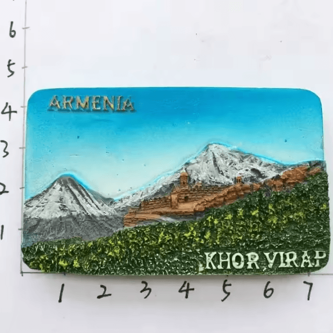 Baku 3D Resin Fridge Magnet Souvenir – Azerbaijan Travel Keepsake Collection