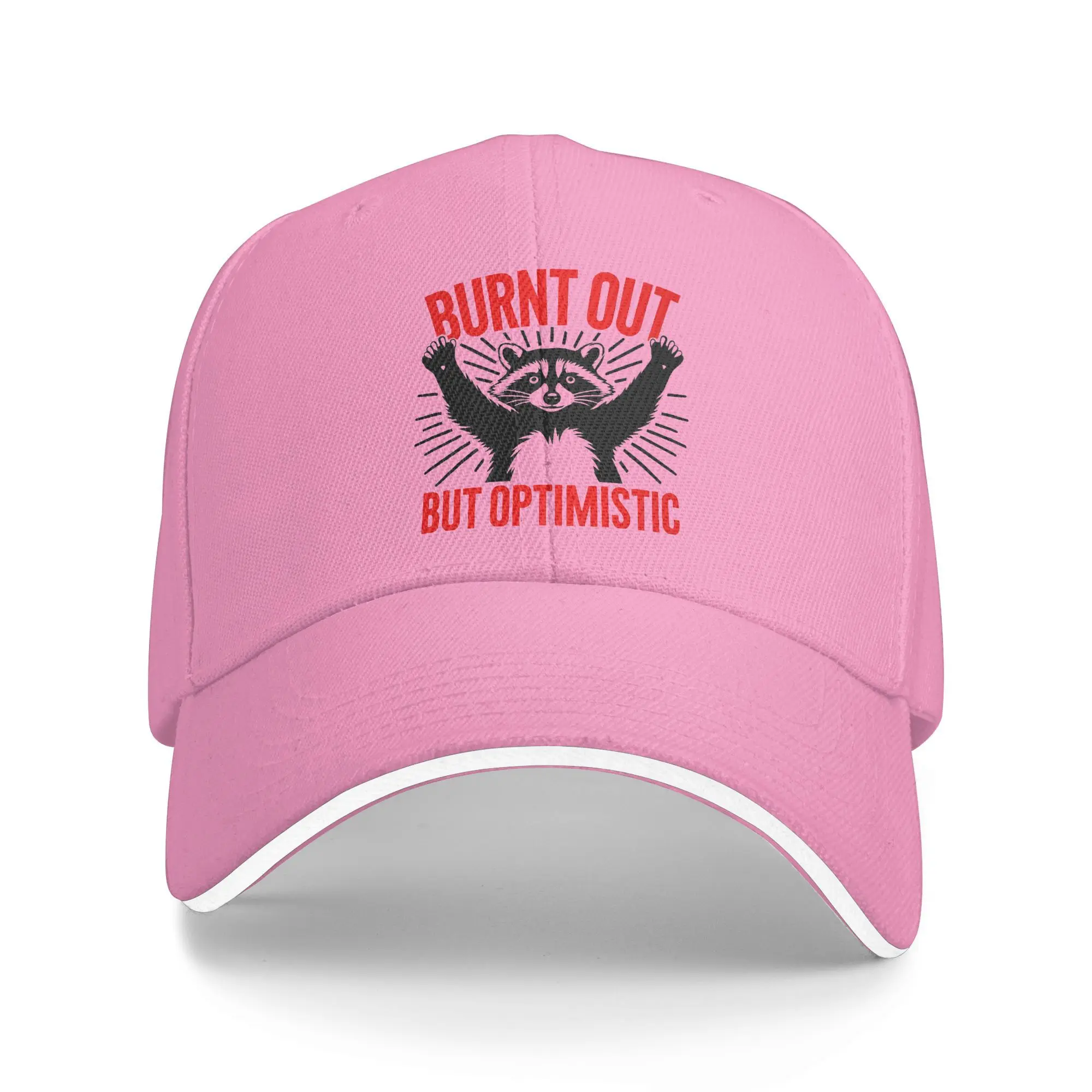Burnt Out But Optimistic Sun Baseball Cap, Custom DIY Trucker Hat Summer Men Women, Trendy Wholesale Running Cap