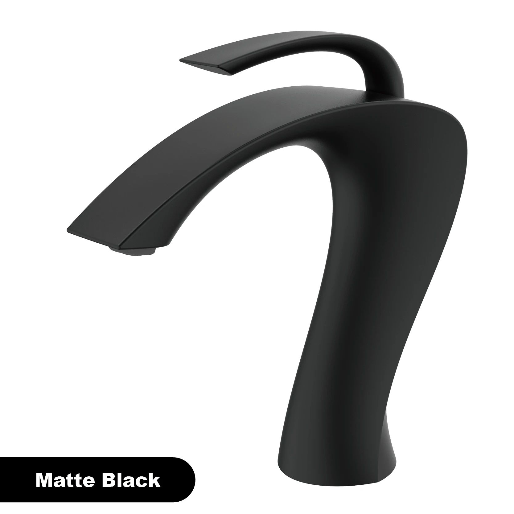 Luxury Gun Grey Bathroom Vanity Faucet