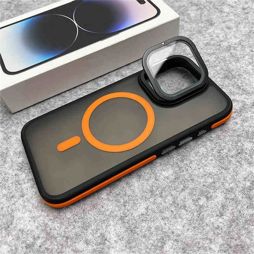 Magnetic Matte Clear Phone Case with Glass Camera Protection