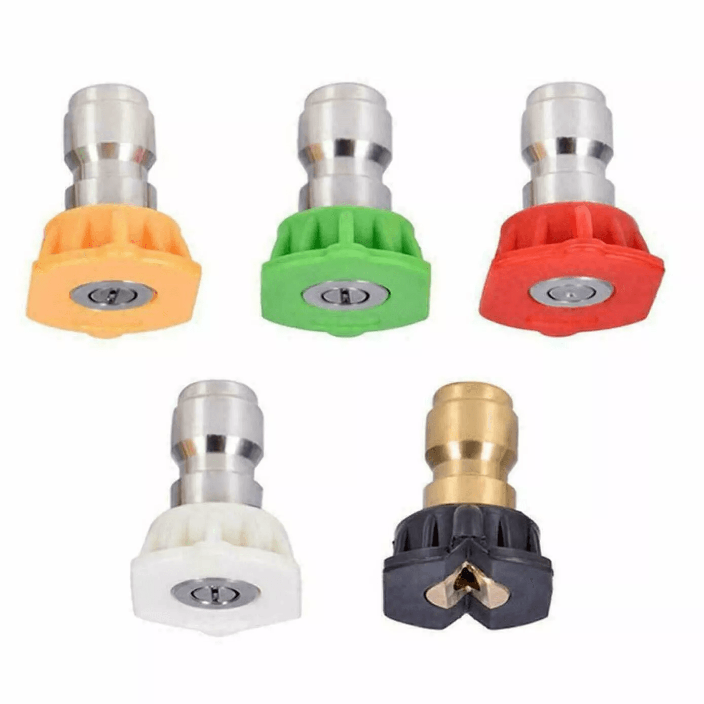 2X 5pcs Pressure Washer Spray Tips Nozzles Kit – High Power Quick Connect 1/4