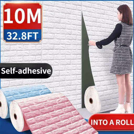 3D Foam Brick Wall Panels Self Adhesive Waterproof Wall Decor for Living Room