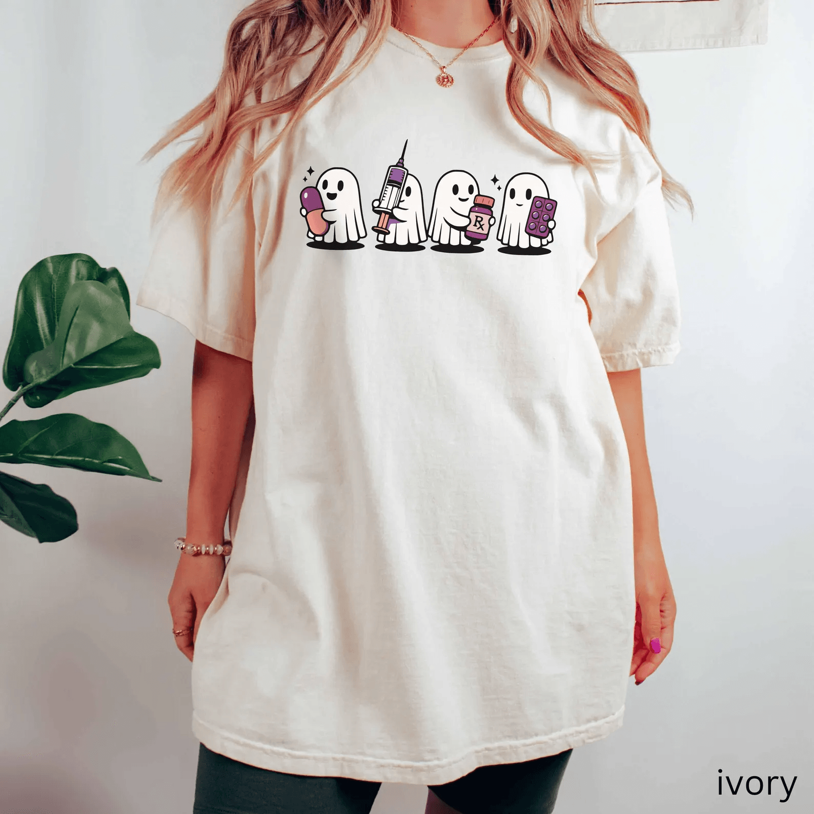 Funny Pharmacy Tech Halloween Shirt Ghost Tee