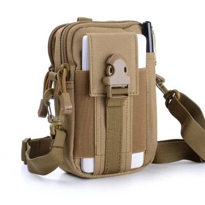 Waterproof Nylon Mobile Phone Waist Bag With Molle Attachment