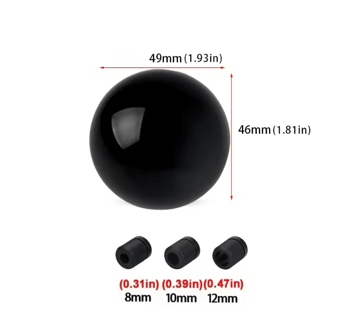 ShiftSphere Universal Aluminum Ball Gear Shift Knob Manual Transmission Upgrade