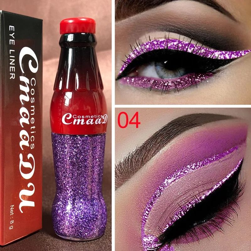 Waterproof Glitter Eyeliner Long Lasting Shimmer Eye Makeup