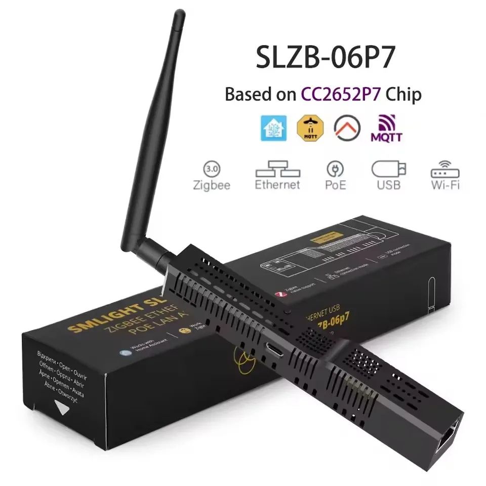 SMLIGHT SLZB-06 Zigbee Adapter with Ethernet, USB, WiFi & PoE – Compatible with Zigbee2MQTT, ZHA, Home Assistant