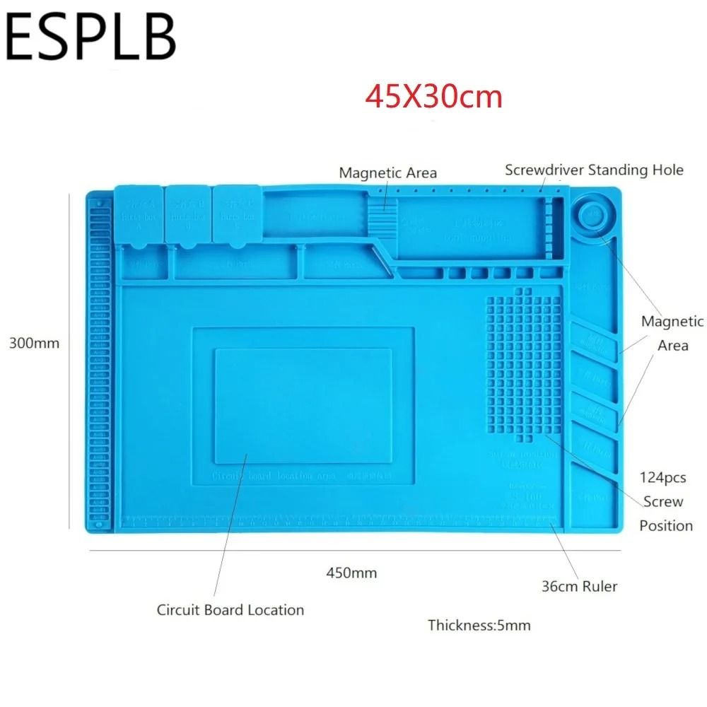 Heat Resistant Silicone Soldering Work Mat