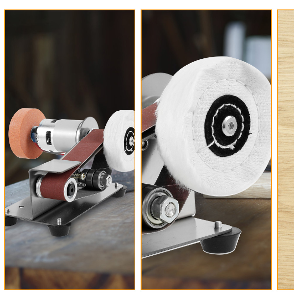 Electric Belt Sander, DIY Polishing Grinding Machine, Cutter Edges Sharpener, US Plug Multi-function Power Tool