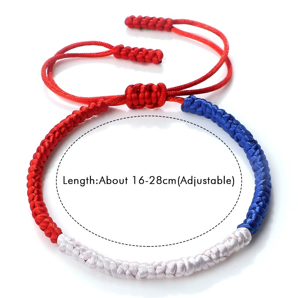 Chile Netherlands Flag String Bracelet Adjustable Braided Rope Couple Bracelet