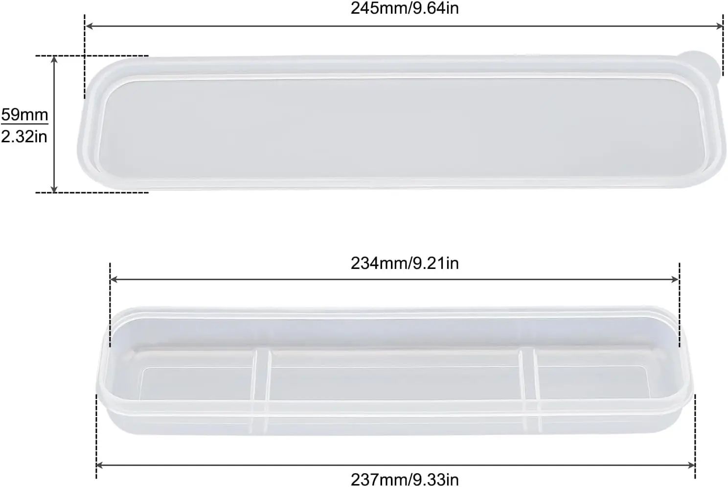 Portable Flatware Storage Case Travel Cutlery Organizer Box