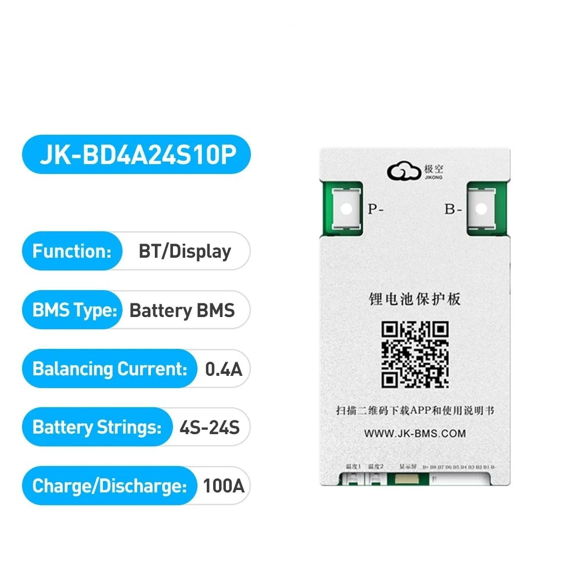 Smart JK BMS Board with Advanced Battery Protection