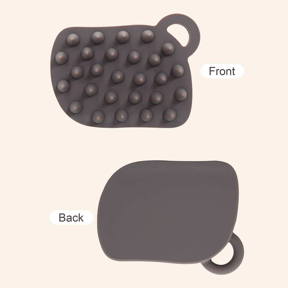 Silicone Scalp Massage Brush Shampoo Exfoliating Hair Cleanser Tool