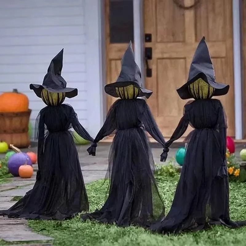 Voice Control Light Up Halloween Witch
