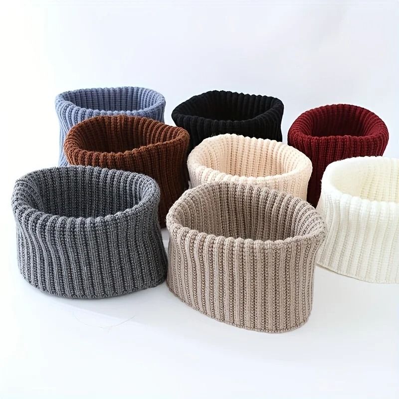 Winter Neck Warmer Scarf Thick Elastic Convertible Neck Gaiter