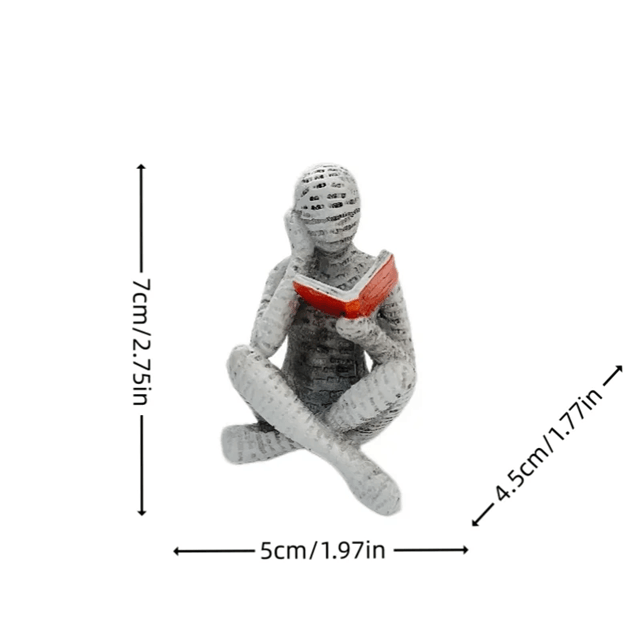 Reading Woman Thinker Statue