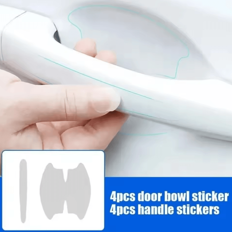 8Pcs Clear TPU Car Door Bowl Protection Film Stickers for Anti-Scratch Protection