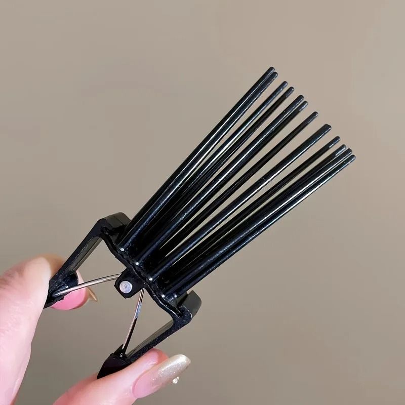 Natural Root Volumizing Hair Clip - Black High-Crowned Fluffy Tool for Instant Volume