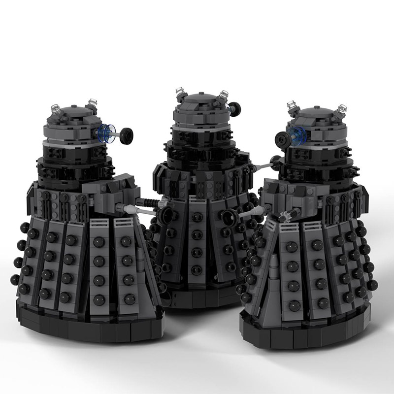 DIY Doctor's Secret Fortress Model MOC Jigsaw Puzzle Complete Creative Toy for Halloween and Christmas Gift