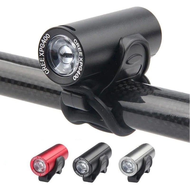 USB Rechargeable Mini Bicycle Front Light Waterproof LED Headlight