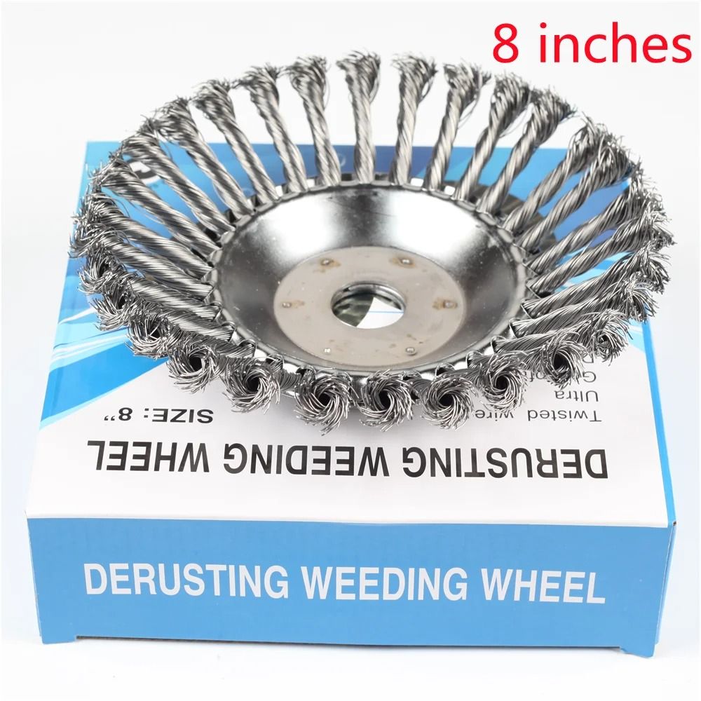 Steel Wire Wheel Weed Brush Cutter Head 6 8 Inch