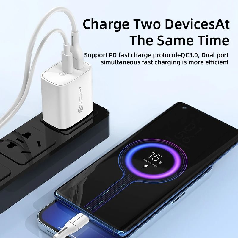 Ultra-High-Fidelity 20W Dual-Node PD & QC 3.0 Titanium-Grade Wall Power Architecture