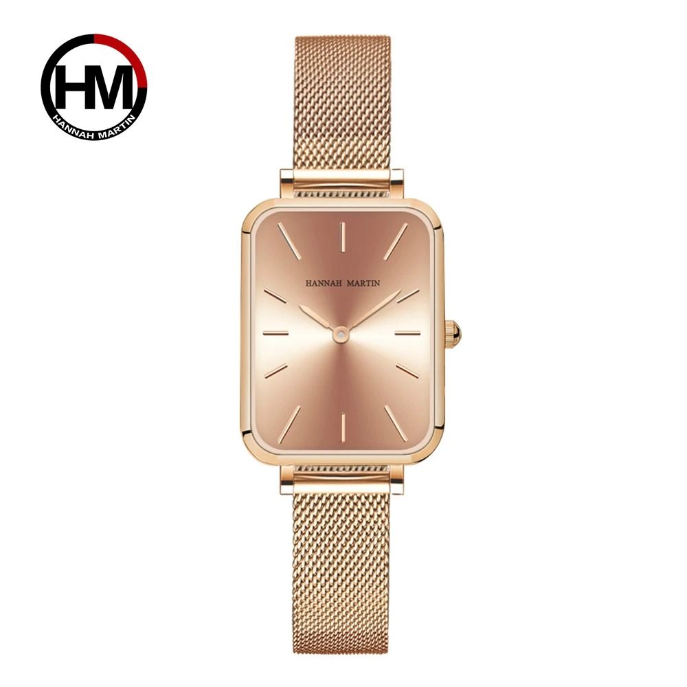 Elegant Square Mesh Strap Watch