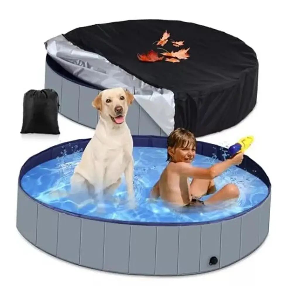 ClearGuard Swimming Pool Cover - Foldable Pool Dust Cover for Rain & Debris Protection