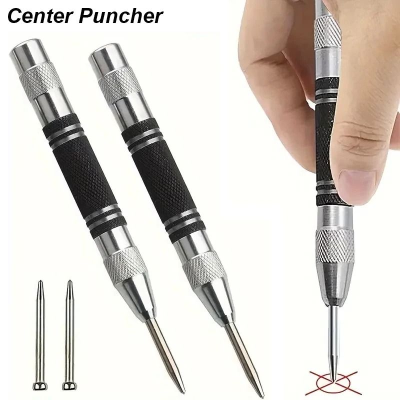 Automatic Center Punch Spring Loaded Hole Marker Tool