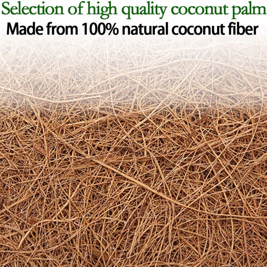 Eco-Friendly Natural Coco Coir Fiber Tree Mulch Ring Protector Organic Weed Barrier Mat Anti-Grass Disc Flower Pot Cover