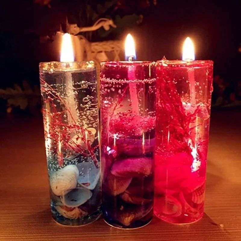 Ocean Shell Jelly Candle Aromatherapy Smokeless Decorative Candle for Romantic Home Decor