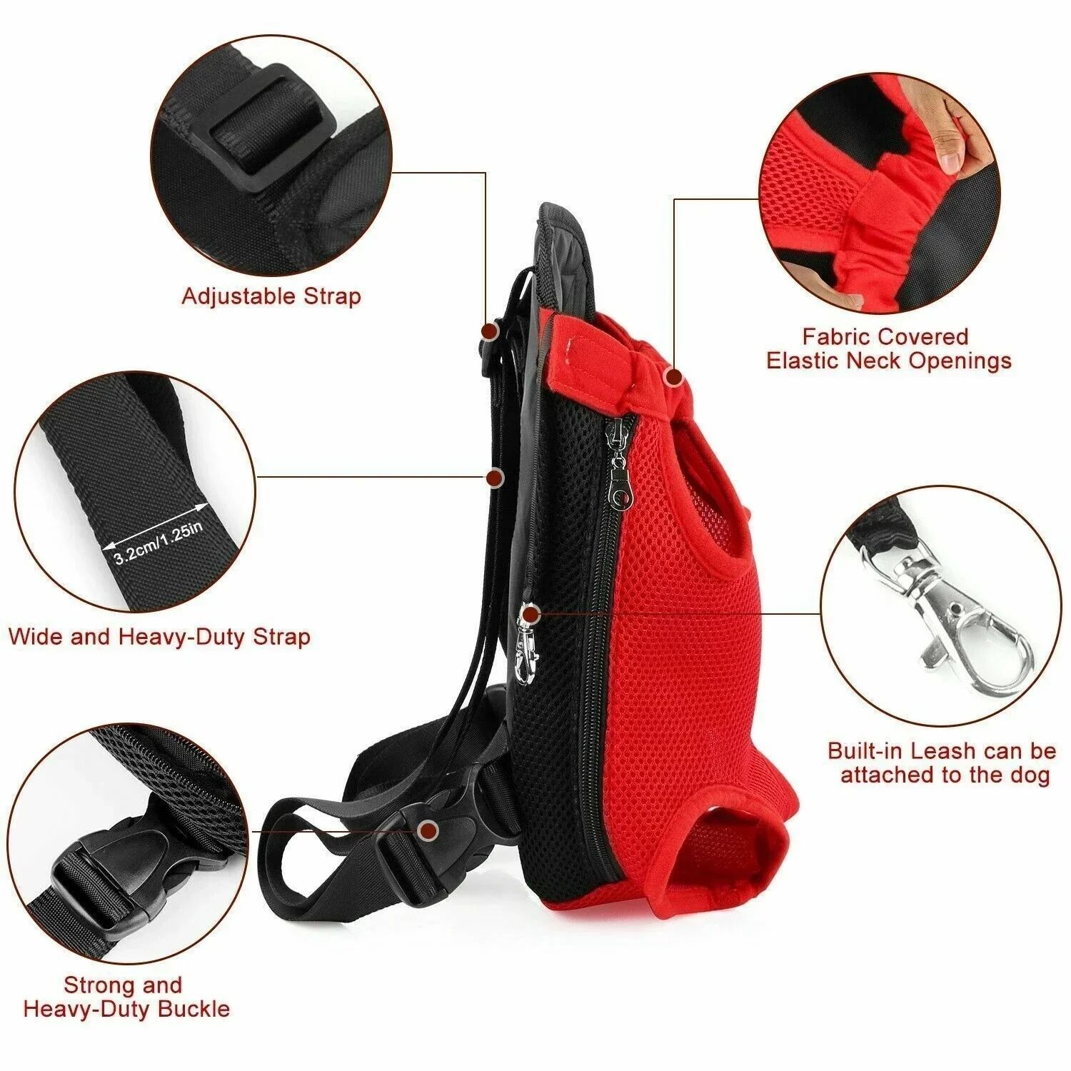 Adjustable Cat Carrier Backpack Double Shoulder Pet Travel Bag for Cats and Small Dogs