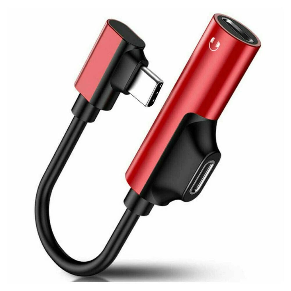 2 in 1 USB C to 3.5mm AUX Adapter Headphone Jack Audio Splitter