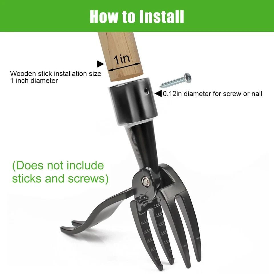 Stand Up Weed Puller Tool Efficient Claw Garden Root Remover for Easy Weed Killing