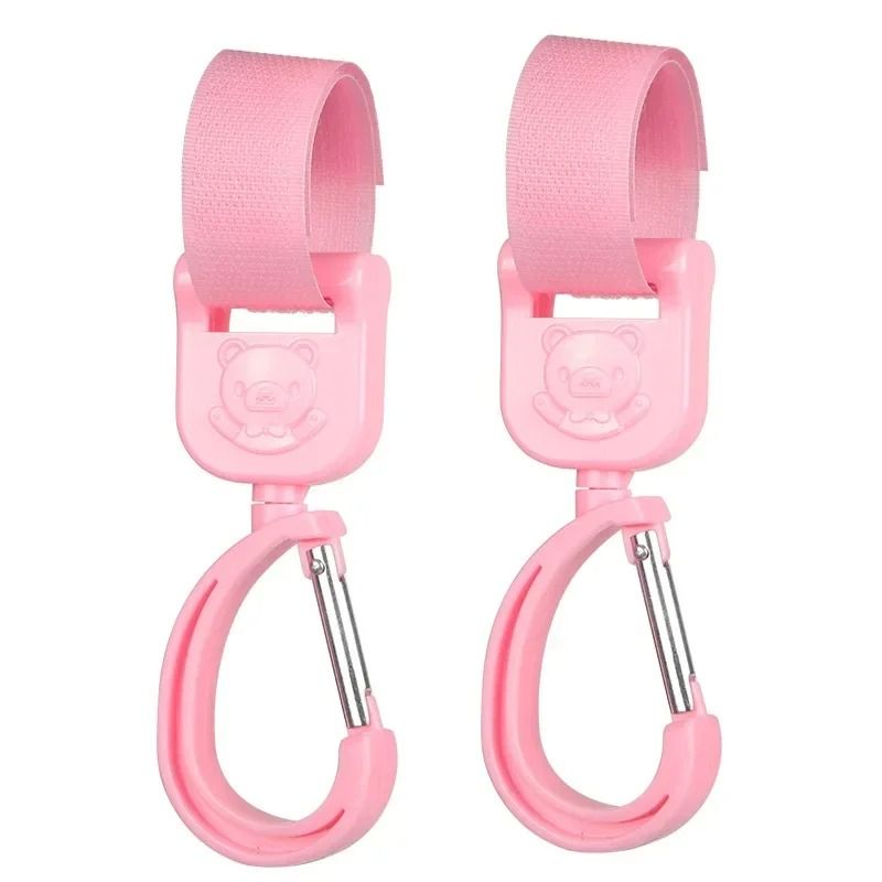 Baby Stroller Pram Hooks 360 Rotation Universal Bag Hanger Clip Set