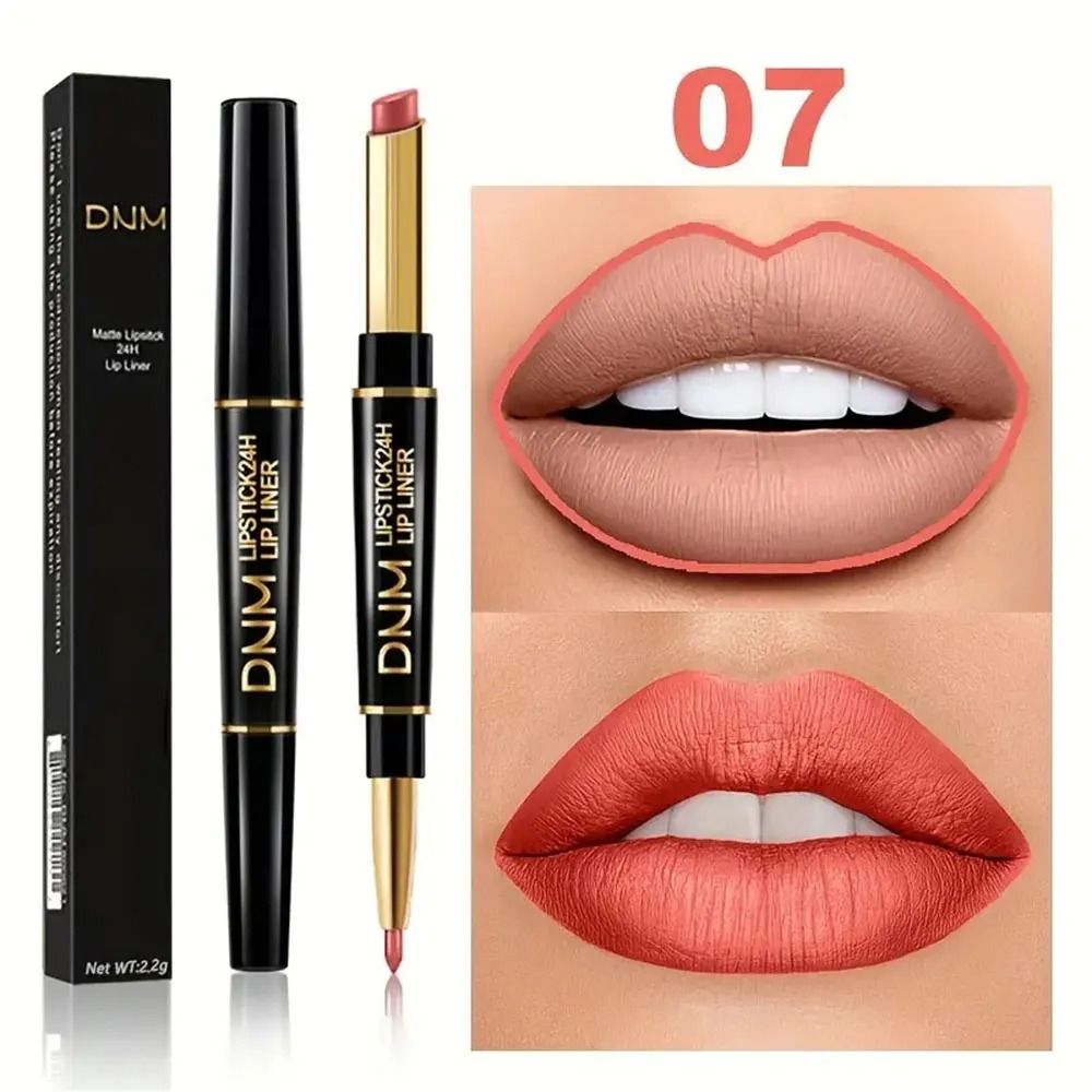 Double Ended Lipstick and Lip Liner Waterproof Long Lasting