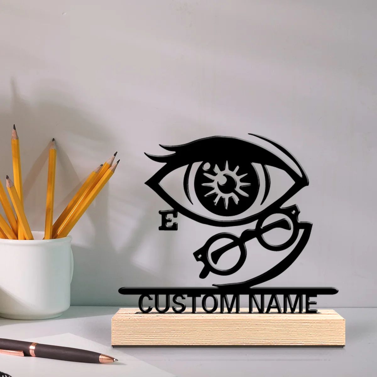Personalized Ophthalmic Doctor Metal Statue