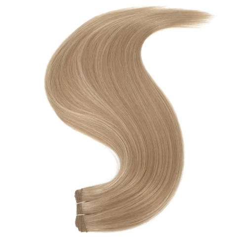 32-Inch Ombre Straight Synthetic Hair Bundle, 200g High-Temperature Fiber (27/613, Brown, Grey, M618)