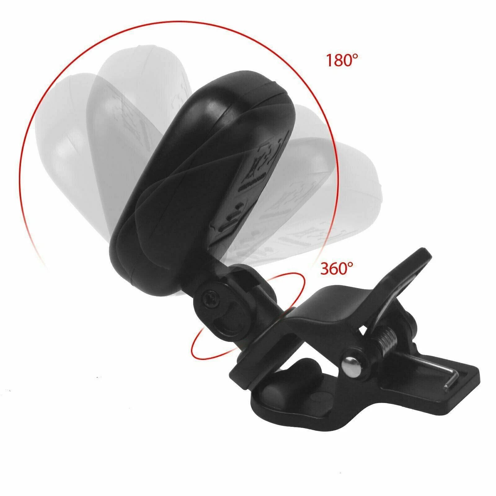 LCD Clip On Chromatic Tuner for Guitar, Bass, Ukulele, Banjo, Violin Accurate & Portable