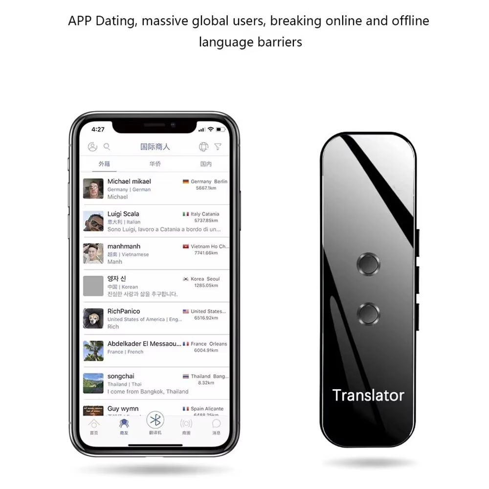 Himtop Smart Voice Translator – Portable 137 Language Instant Translator with Text & Photo Translation for Travel and Bu