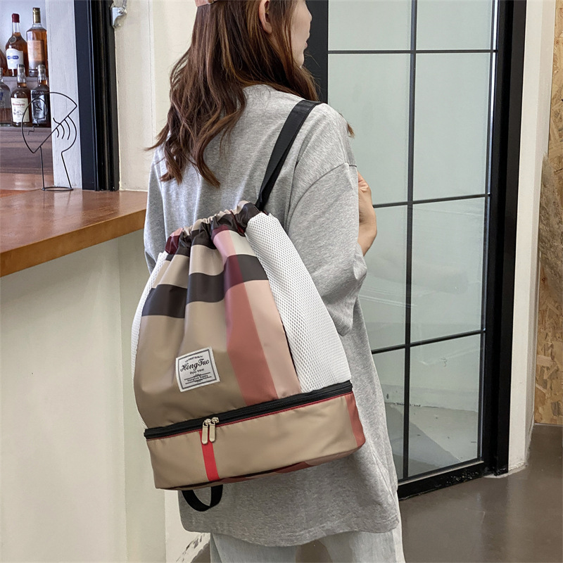 Waterproof Fitness Bag with Dry Wet Separation Sports Equipment Backpack for Women