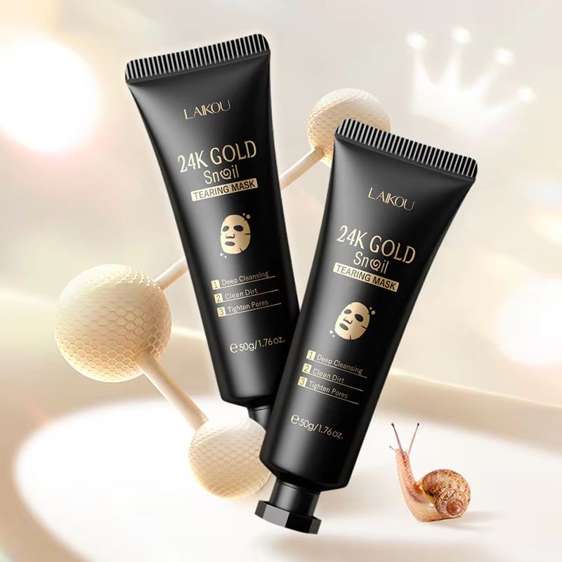 RadiantGold Sakura Peel-Off Mask – 24K Gold Anti-Wrinkle & Blackhead-Removal Treatment